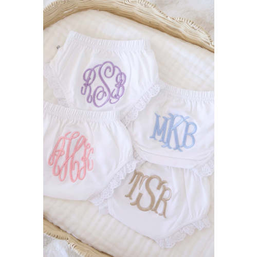 Personalized Lace Edge Bloomers