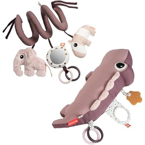 Done by Deer Friends Activity Spiral and Croco Powder Tummy Time Activity Toy for Sensory Play