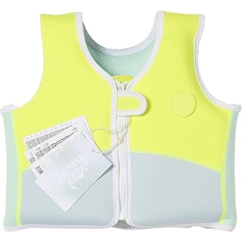 SUNNYLiFE Swim Vest - Constructed with Neoprene Plus a Secure Front Zip and Adjustable Safety Strap to Develop Water Confidence. | Toddler Swim Vest