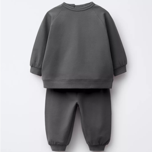SWEATSHIRT AND JOGGER PANTS SET - Anthracite grey | ZARA United States