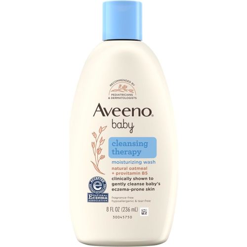 Aveeno Baby Cleansing Therapy Moisturizing Body Wash, 8 oz