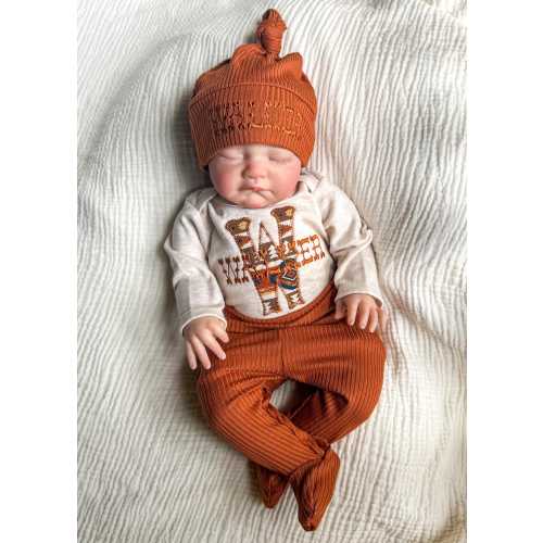 Personalized Western Newborn Outfit | Embroidered Baby Boy Set for Hospital Homecoming | Shower Gift