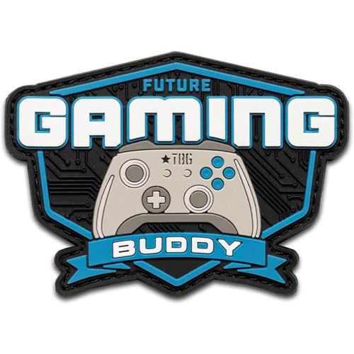 Tactical Baby Gear PVC Morale Patch – Hook-and-Loop Backing for Backpacks, Diaper Bags, EDC & Tactical Gear (Future Gaming Buddy Patch)