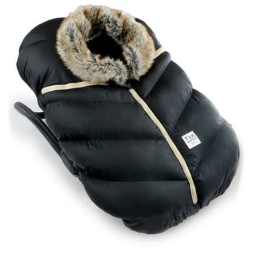 Water Repellent Faux Fur Trim Car Seat Cocoon