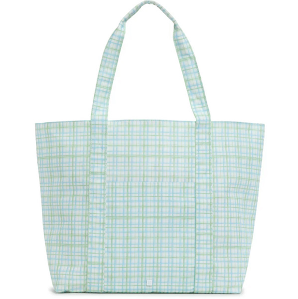 TRVL Jumbo Tote- Classic Plaid Green – VACE
