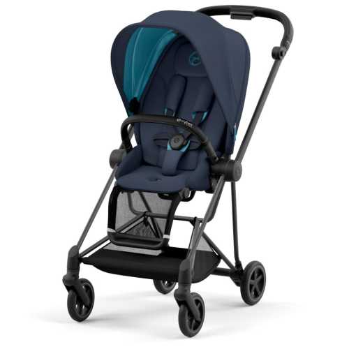 Cybex MIOS 3 Stroller (One Box) - Matte Black / Black / Nautical Blue