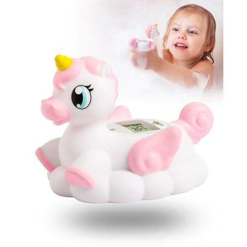 Baby Bath Thermometer Newborn Digital Unicorn Baby Bath Temperature Thermometer for Infant Bathtub Water Floating Rubber Toy WP01