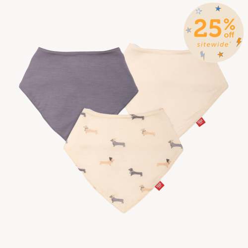 beenie von weinie modal magnetic stay dry infant bandana bib 3-pack – Magnetic Me