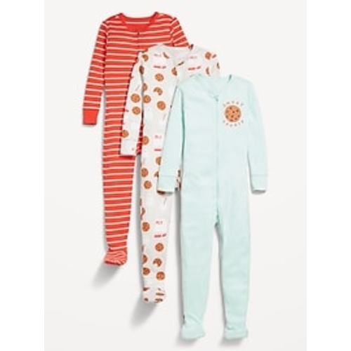 Snug-Fit 2-Way-Zip Pajama One-Piece 3-Pack for Toddler & Baby | Old Navy