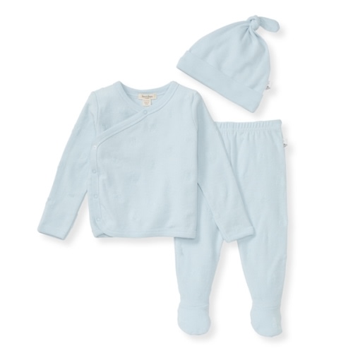 Raised Terry Bee Take Me Home Set - Ocean - Newborn