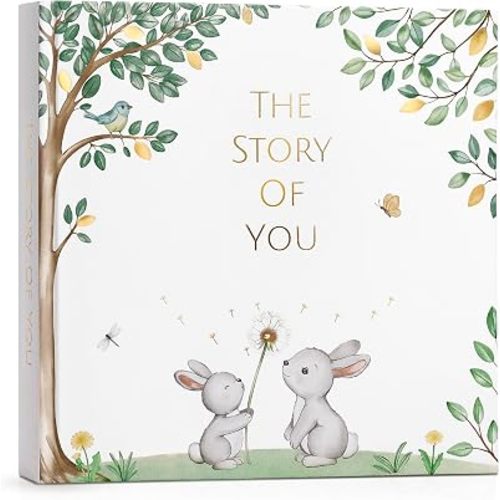 Keepsake Baby Memory Book Gender Neutral Capture Every Moment From Pregnancy to Age 5 Baby Scrapbook Photo Album First 5 Year Baby Book for Boy or Girl Milestone Journal - Shower Gift Newborn Babies
