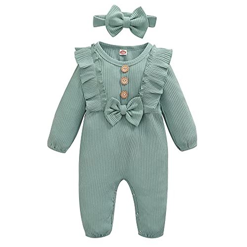 Mioglrie Newborn Baby Girl Clothes One Piece Jumpsuits Clothes Short Sleeve Rompers Summer Clothes for Baby