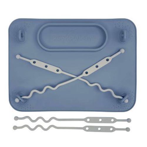 Busy Baby Silicone Placemat with 4 Straps for Toys and Utensil