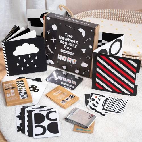 The Newborn Sensory Toy Box - Sensory Toys For Babies (0-6+ Months) - Great Baby Gift For Newborns & Baby Showers - Best Baby Toys