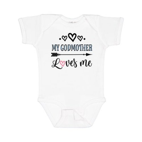 Inktastic My Godmother Loves Me Godchild Boys or Girls Baby Bodysuit