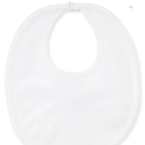 White Kissy Basics Bib