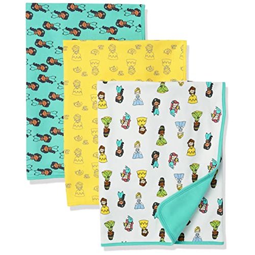 Amazon Essentials Disney | Marvel | Star Wars Unisex Babies' Swaddle Blankets, Pack of 3
