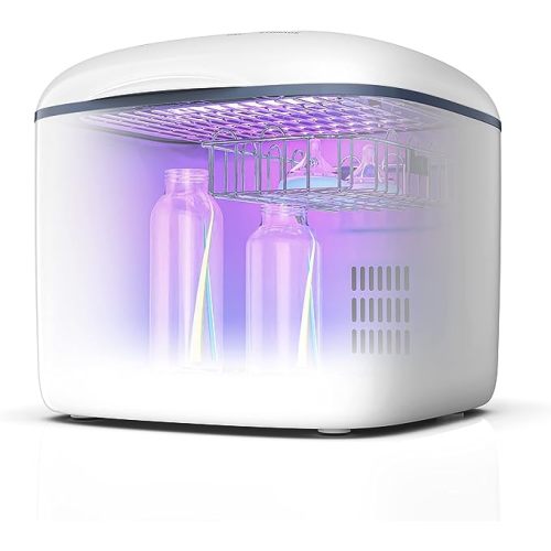 GROWNSY UV Light Sanitizer, 4-in-1 Bottle Sterilizer and Dryer Household Sterilizer for Baby Bottle/Toys/Clothes/Cup/Toothbrush/Beauty Tools/Tableware/Phone