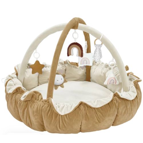 5-in-1 Thick & Plush Baby Play Gym, Tummy Time Play Mat with - TikTok Shop