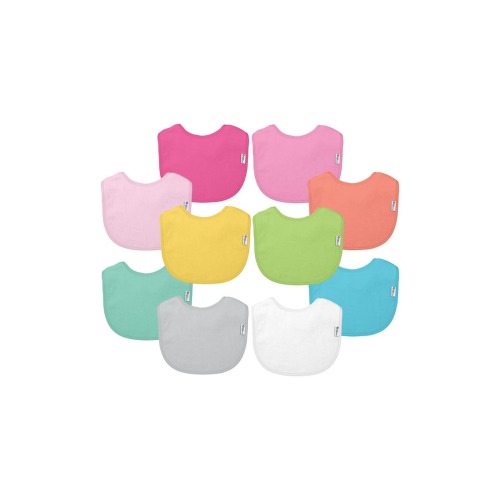 10-Pack Stay-Dry Infant Bibs