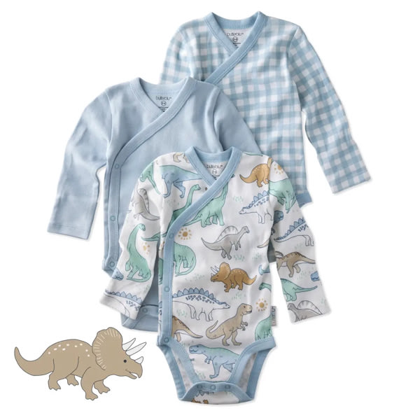 STERLING 3-Pack Side Snap Bodysuit