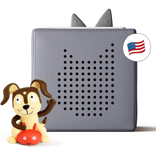 Toniebox Audio Player Starter Set with Playtime Puppy - Listen, Learn, and Play with One Huggable Little Box - Gray