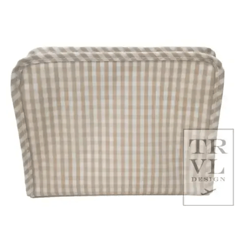 TRVL Roadie Medium - Khaki Gingham (Feeney's Gulfport)