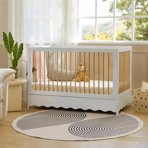 Dalila Baby Cot Bed with Rounded Corners - HULALA HOME
