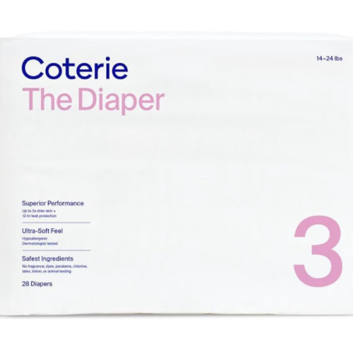 Coterie Size 3 Diapers, 28 CT