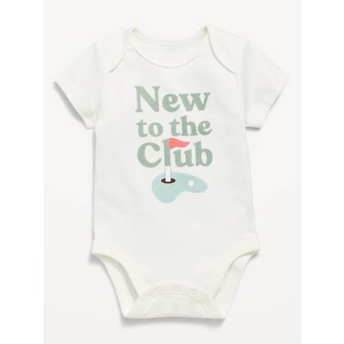 Short-Sleeve Unisex Graphic Bodysuit for Baby