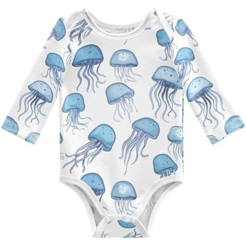 vvfelixl Baby Bodysuits Hanukkah Jewish Holiday Long Sleeve Cotton Baby Clothes for Boys Girls 0-24 Months