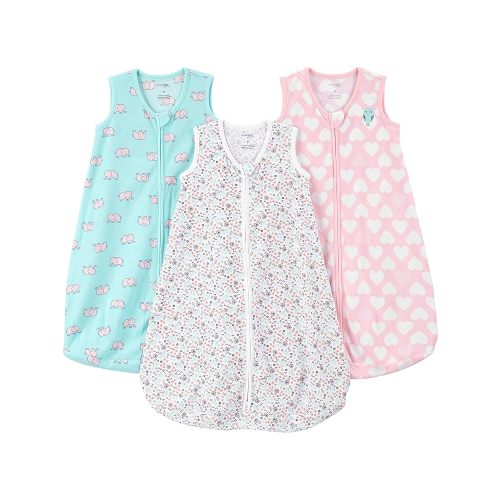 Simple Joys by Carter's Unisex Babies' Microfleece Sleepbag Wearable Blanket, Pack of 2