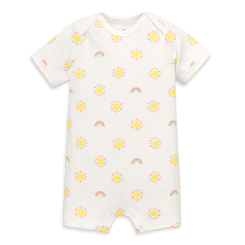 Organic Babysuit Shortie, 3-6M