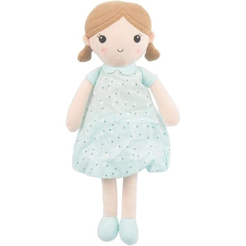 Linzy Toys, Soft Plush Mint Blue Emily Rag Doll, 15"