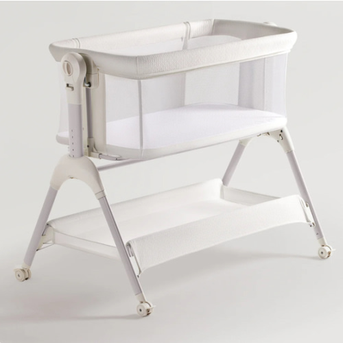 HARPPA Cuddly Sway | 3-in-1 Rocking Baby Bassinet & Bedside Sleeper with Anti-Reflux Mattress for Newborns | Attaches to Bed, Adjustable Height, Tool-Free Setup, Portable Wheels, CPSC Certified, Gentle Rocking Motion | Ideal for Infants, Safe Co-Sleeping