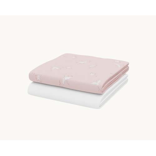 Swan Sheet Set | Organic Crib Sheets | Nestig