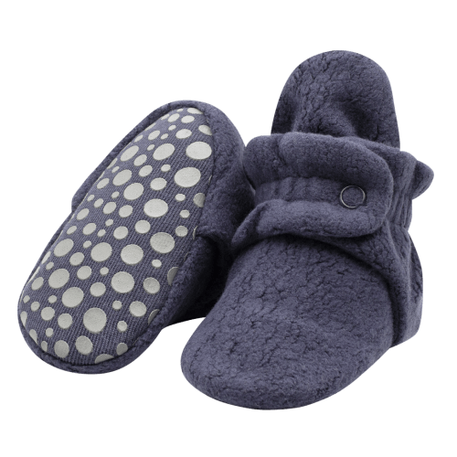 Zutano Cozie Fleece Stay-On Baby Bootie Slipper - Navy