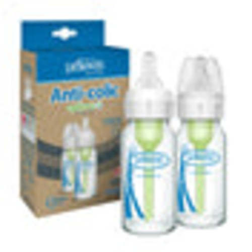 Dr. Brown's Glass Baby Bottle Natural Flow® Anti-Colic Options+™ with Level 1 Slow Flow Nipple | Grove Collaborative