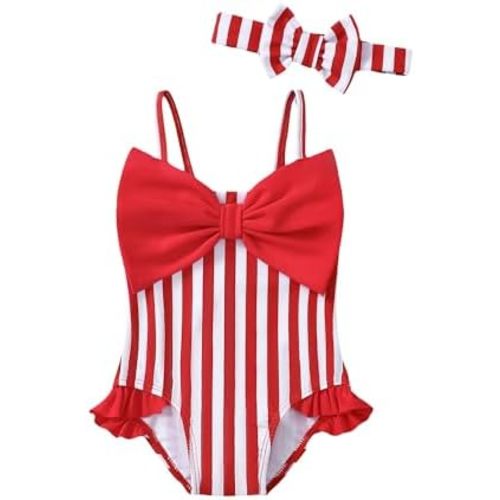 Mioglrie Toddler Baby Girl Swimsuit Infant Bathing Suits Summer Beach Swim Suit Newborn One Piece Swimwear for Girls