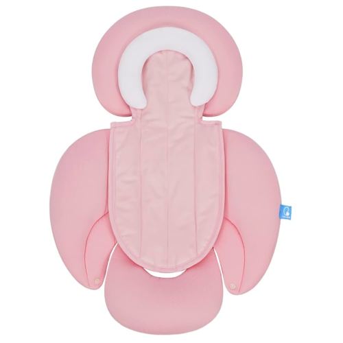 COOLBEBE New 2-in-1 Babybody Supports for Baby Newborn Infants - Extra Soft Stroller Cushion Pads Car Seat Insert, Perfect for Carseats, Strollers, Swings, Pink