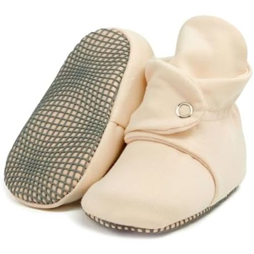 Ella Bonna Baby Booties Organic Cotton Muslin Newborn Baby Slippers Baby Boy Booties, Infant Girl Booties, 6-12 months, 0-6 Months, 12-18 Months, 0-3 Months, 18-24 Months, Toddler Shoes