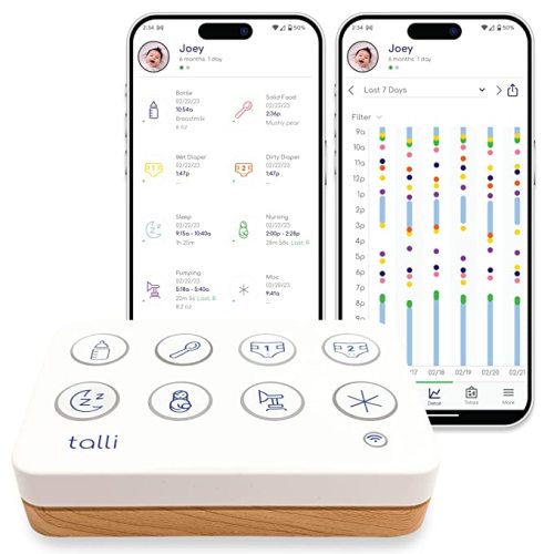 Talli - WiFi Device to Log Feedings, Diapers, Sleep & More with One Touch, Links to The Talli App Where You can Monitor Everything & Share Data with Caregivers and Doctors, 2023 Launch Date