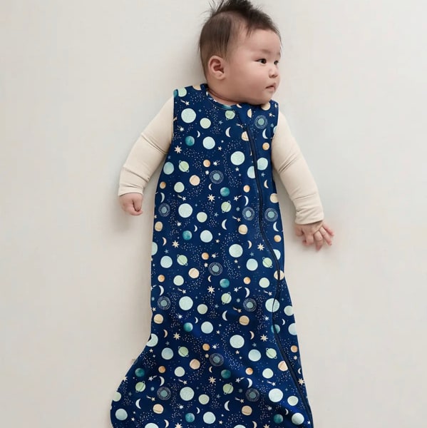 Bamboo Sleep Bag 1.0 TOG in Baby Blue Little Dino