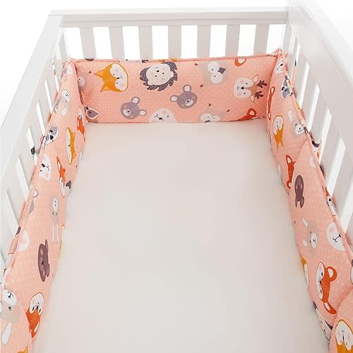 4Pcs Breathable Mesh Liner Anti-Collision Breathable Cushioned Pads Soft Padding for Sides Padded Covers (Little Fox)