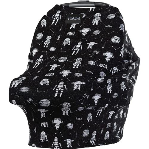 Milk Snob Original Star Wars 5-in-1 Cover, Little Rebel, Added Privacy for Breastfeeding, Baby Car Seat, Carrier, Stroller, High Chair, Shopping Cart, Lounger Canopy - Newborn Essentials, Nursing Top