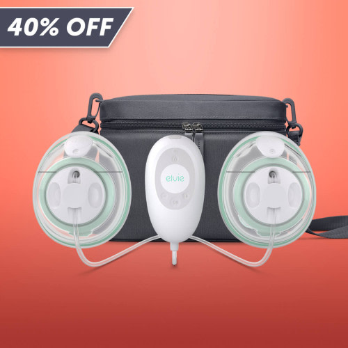 Elvie Stride Plus: Hospital-Grade Breast Pump with Cool Bag