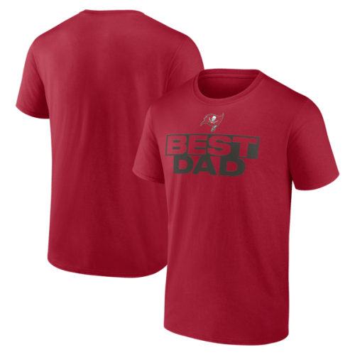 Men's Tampa Bay Buccaneers Red Greatest Dad T-Shirt