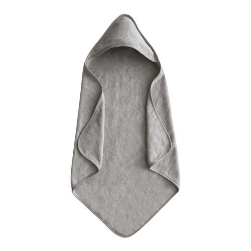 Mushie Baby Hooded Towel - Gray