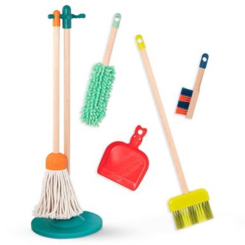 B. toys Wooden Cleaning Toys Clean 'n' Play: Pretend Housekeeping Accessories for Toddlers, Educational Motor Skills