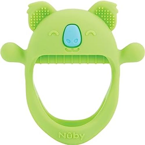 Nuby Silicone Wrist Teething Mitten - Teether Ring - 3+ Months - Koala